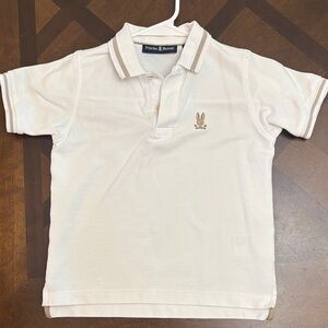 Psycho Bunny Kids Cream Polo Shirt